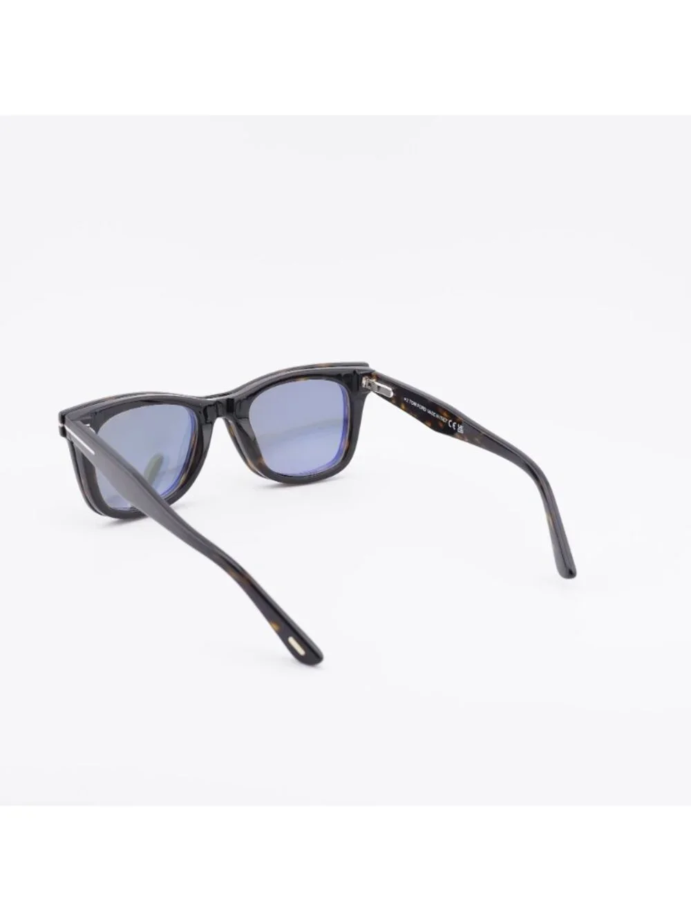 Tom Ford FT5970-B 052 Eyeglasses Havana 50mm Square Frame, Clip-On Creen